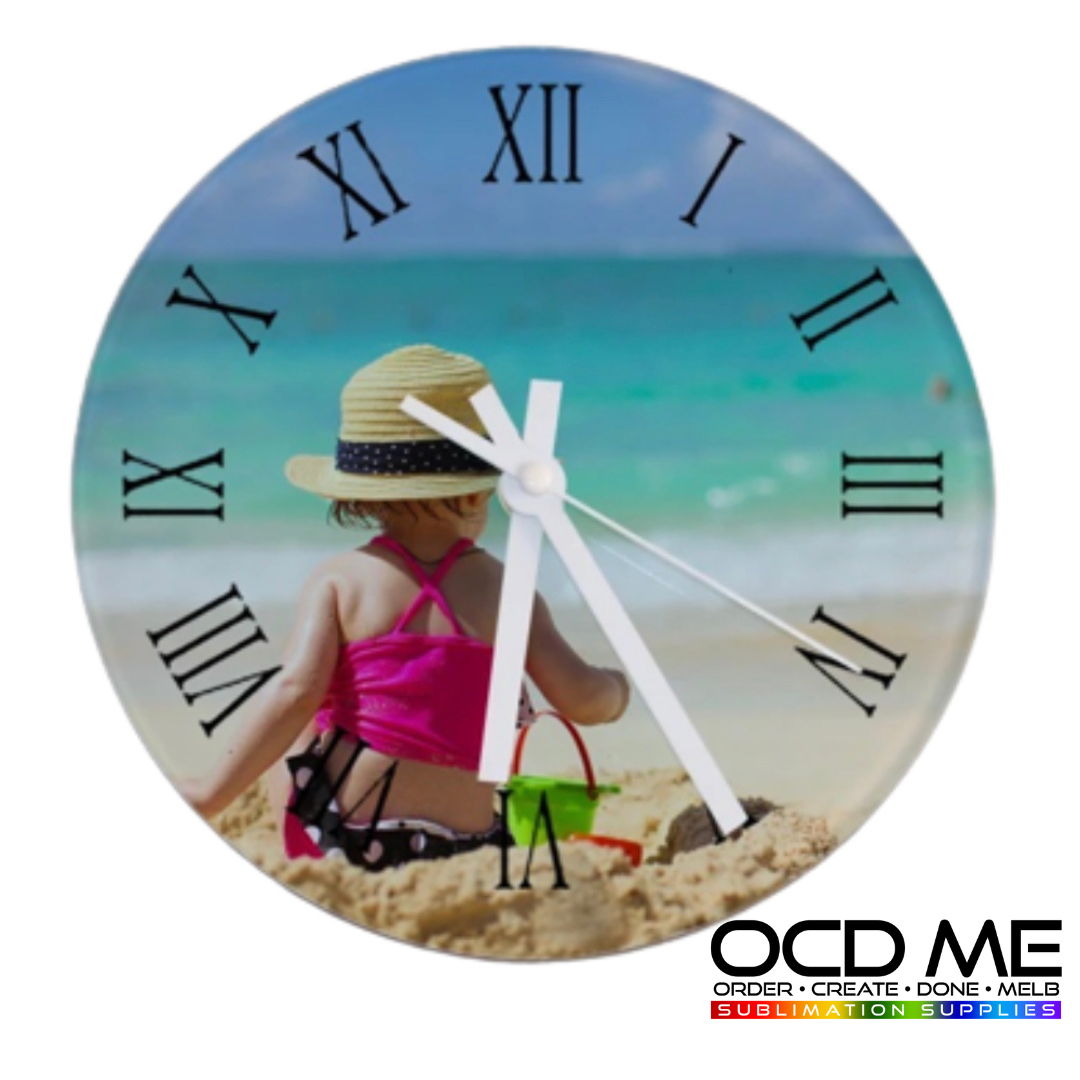 Round sublimation clock - OCD Me