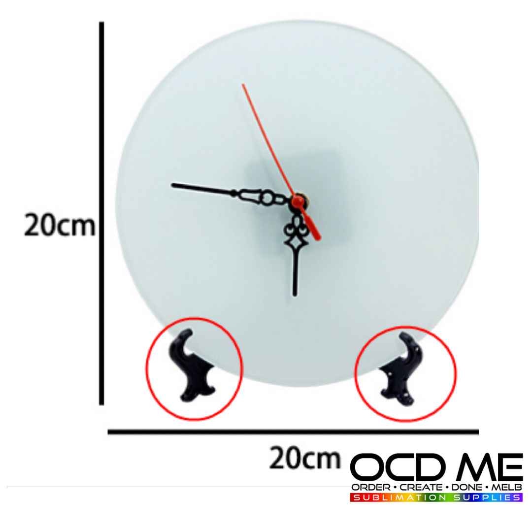 Round sublimation clock - OCD Me